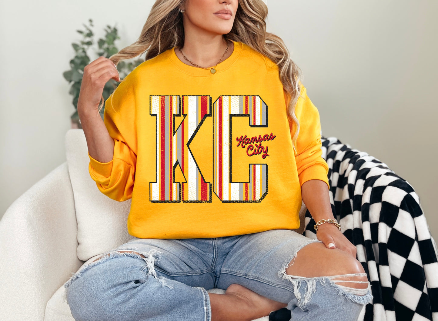 KC Vertical Stripe - Gold