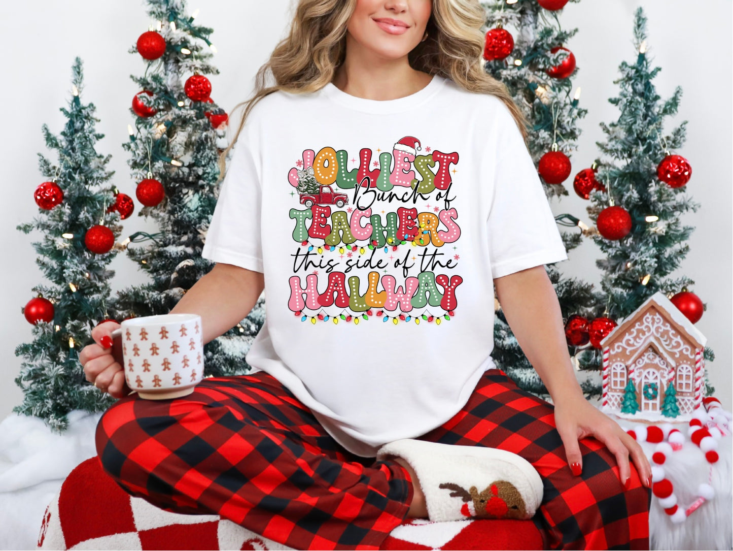 Jolliest Bunch of Teacher in the Hallway