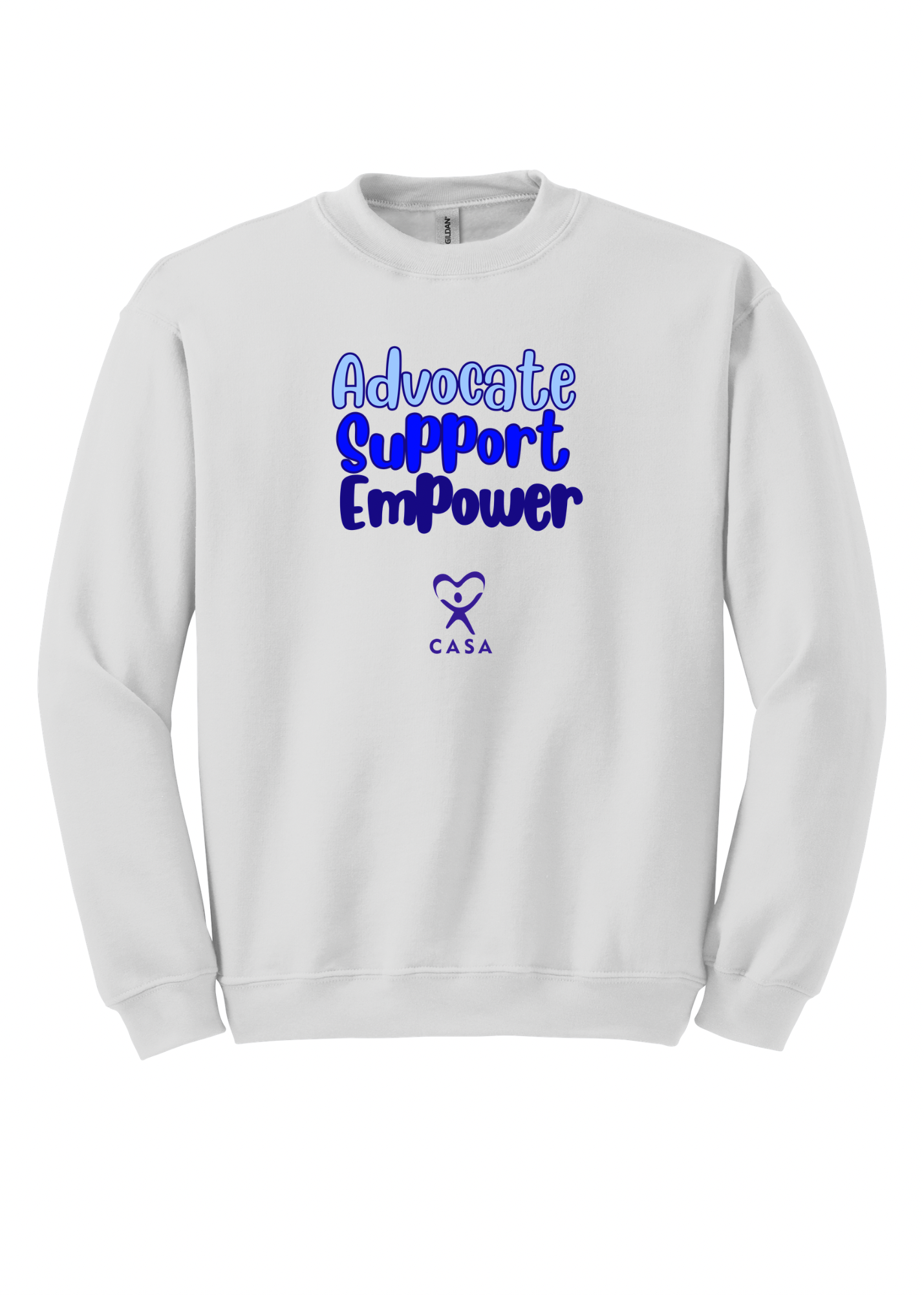 Advocate Support Empower - blues