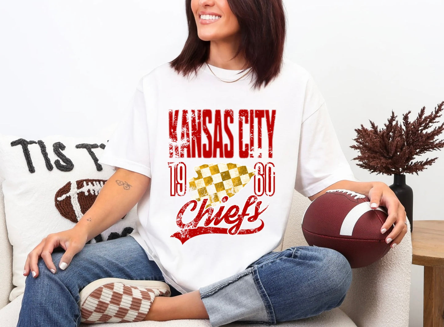 Chiefs Checkered Arrowhead - Red