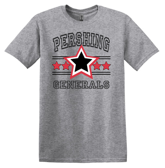Pershing Large Star - Adult T-shirt