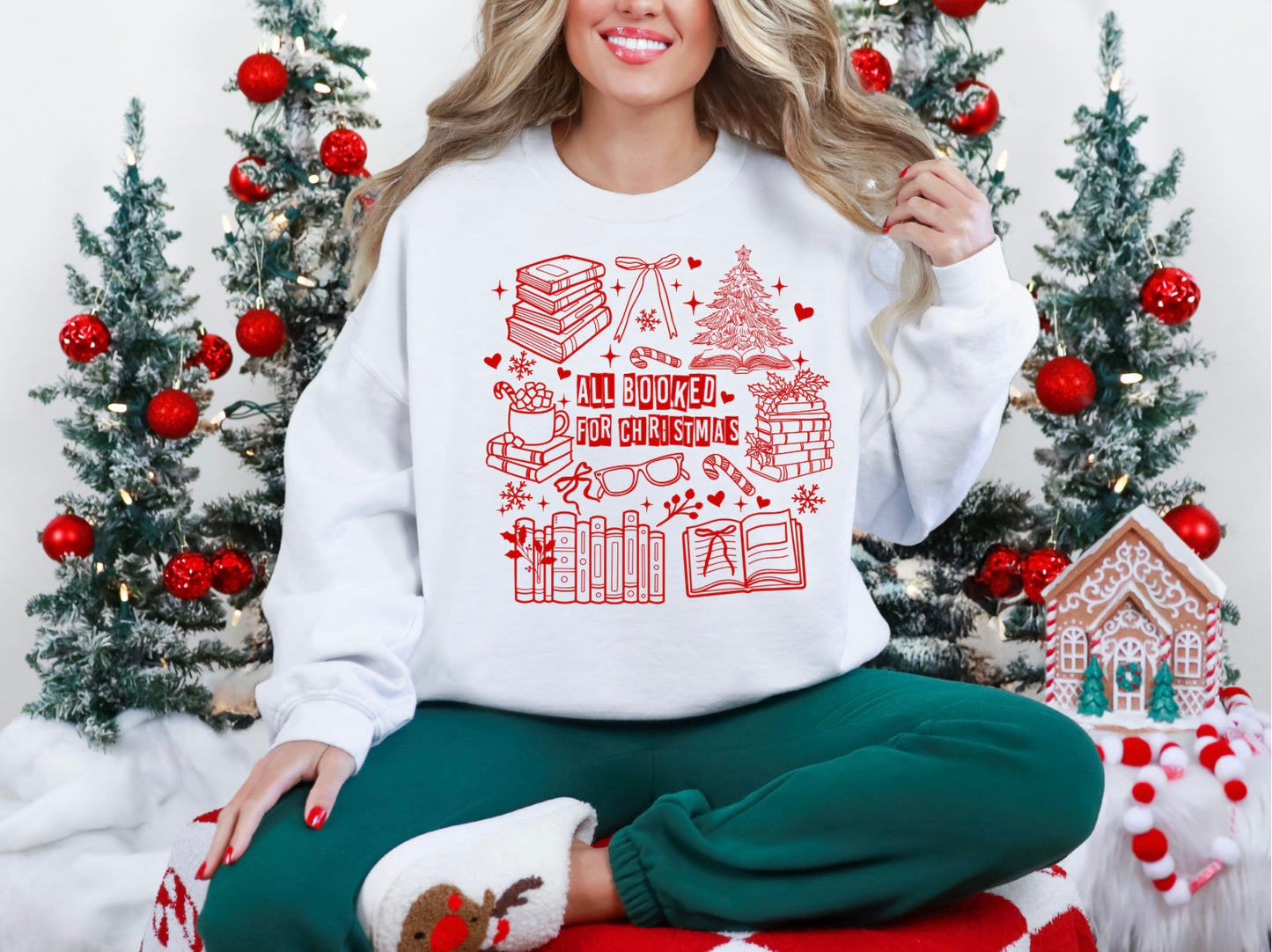 All Booked For Christmas - Red