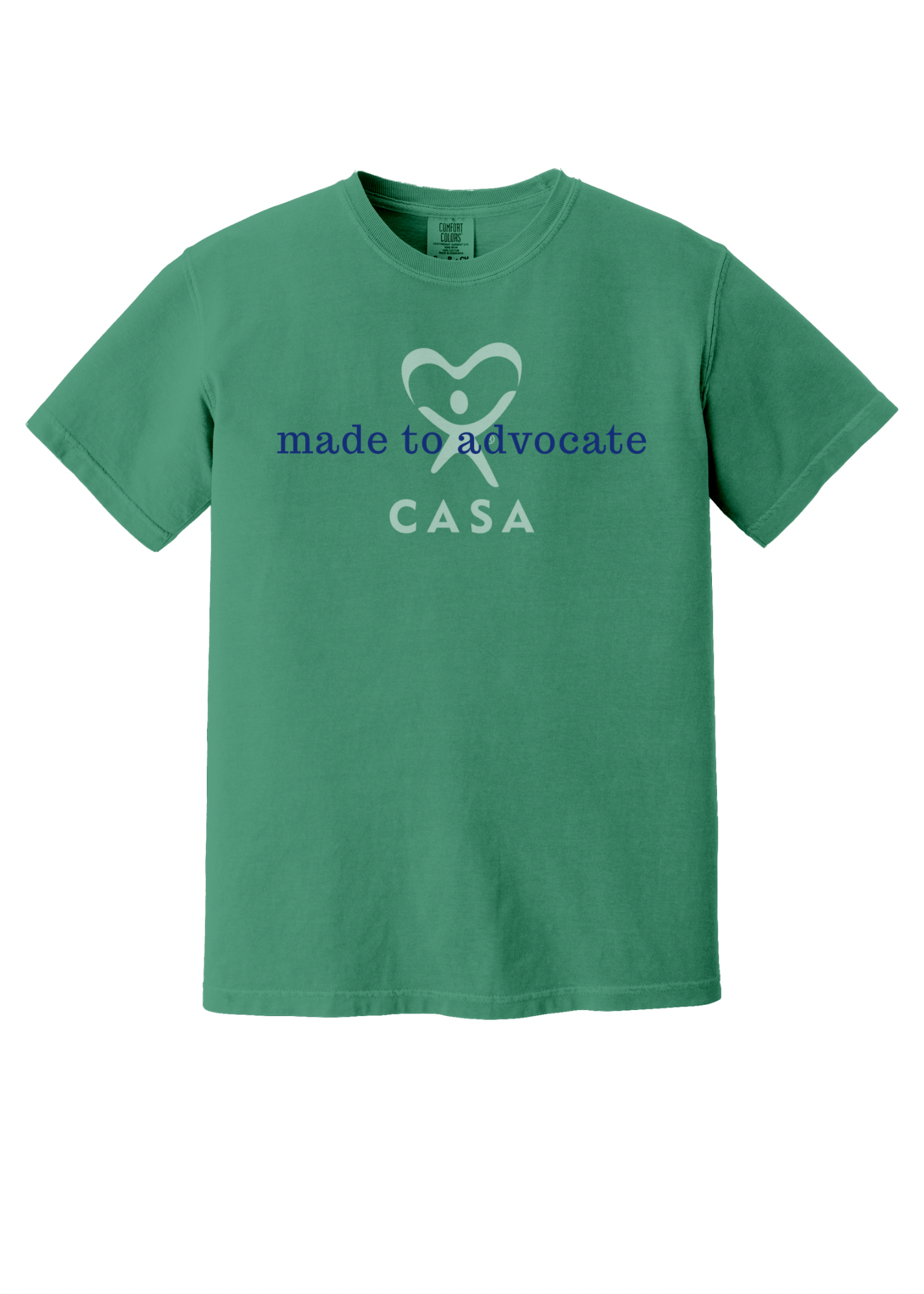 Made to advocate - blue font