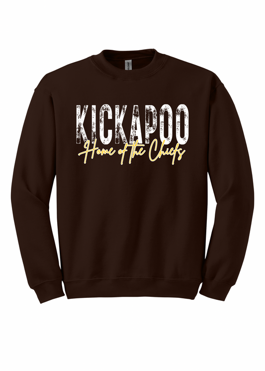 Kickapoo Home of the Chiefs Distressed