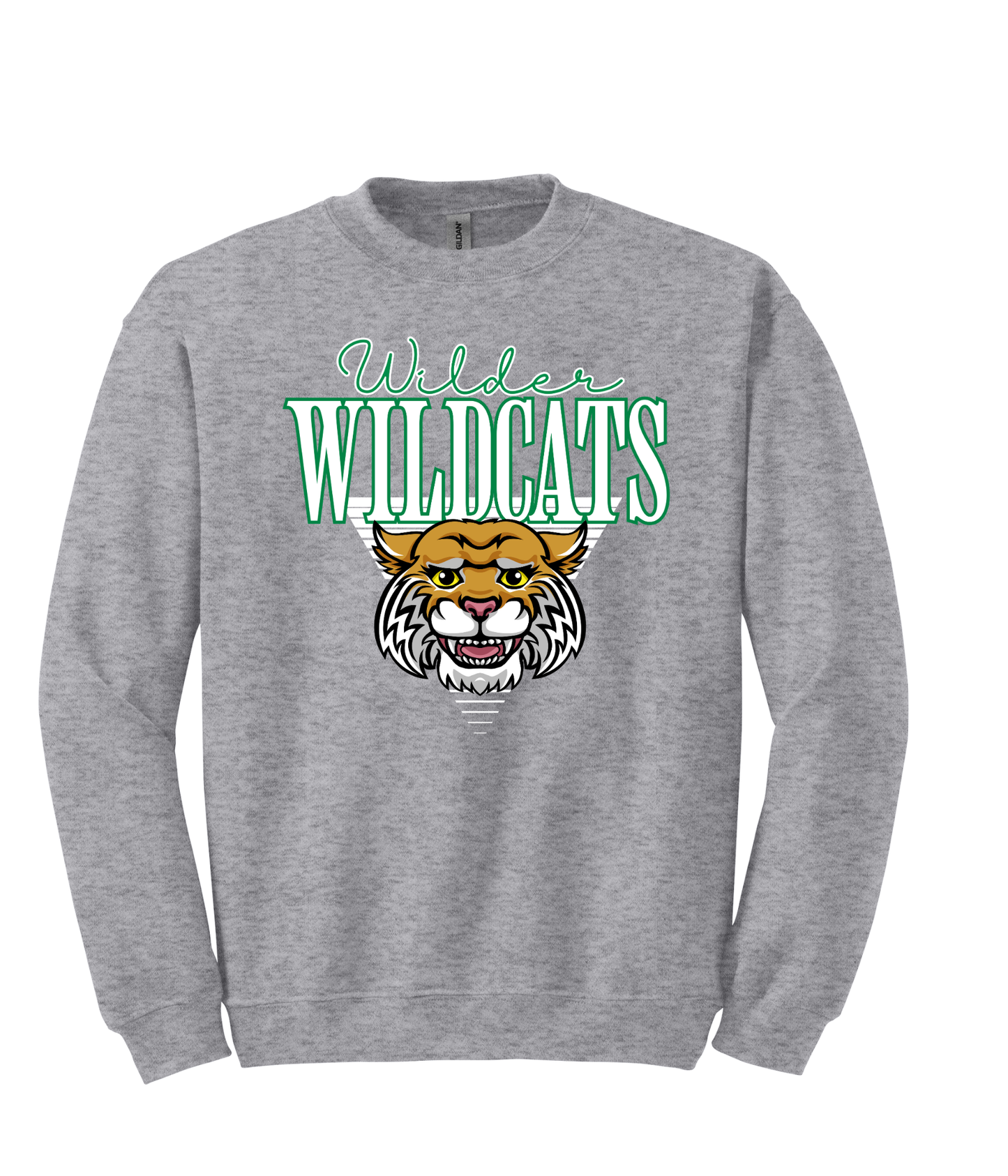 Wilder Wildcats Mascot-  triangle stripes  - Adult