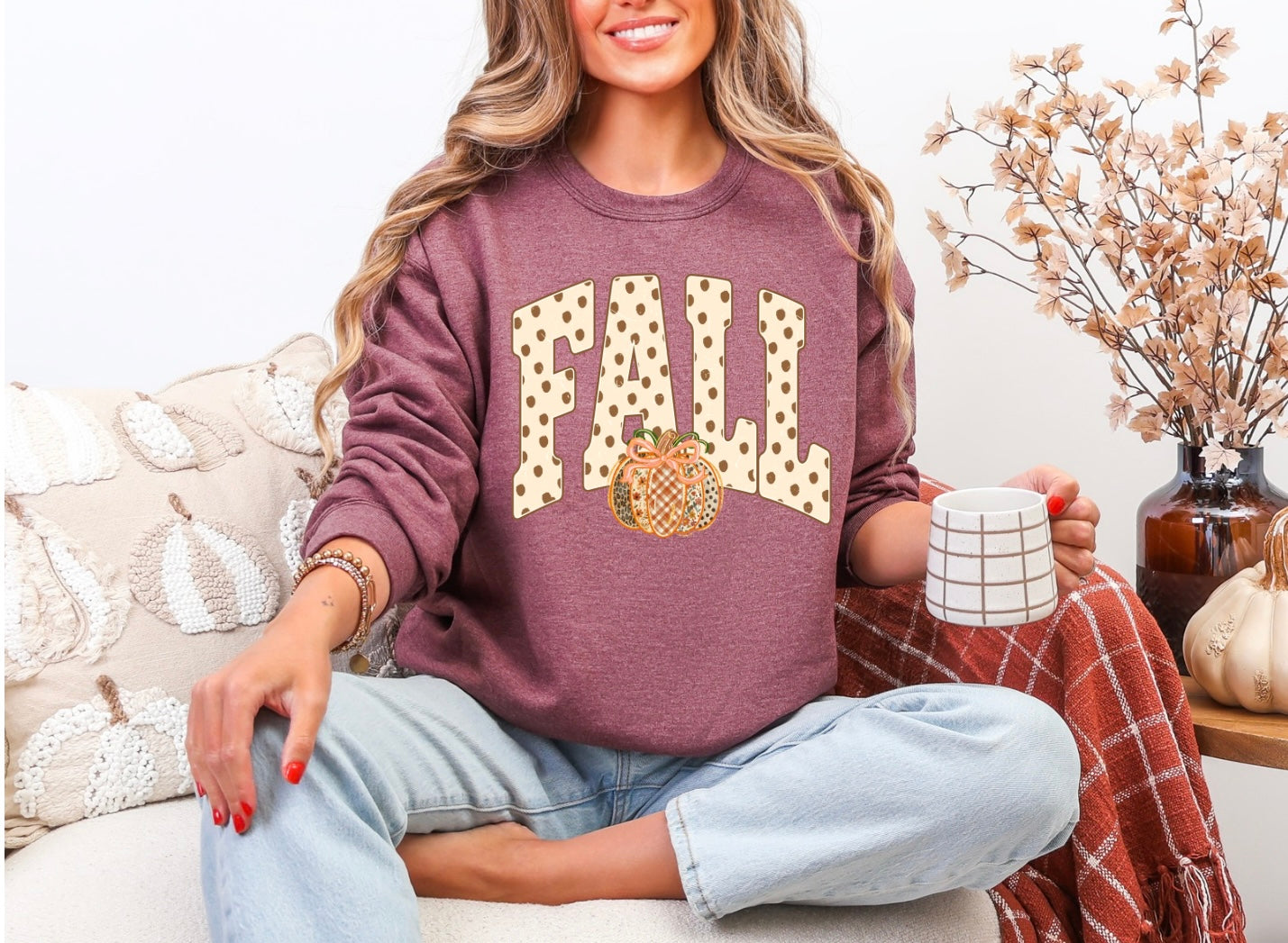 Fall - Polka Dot w/ Pumpkin