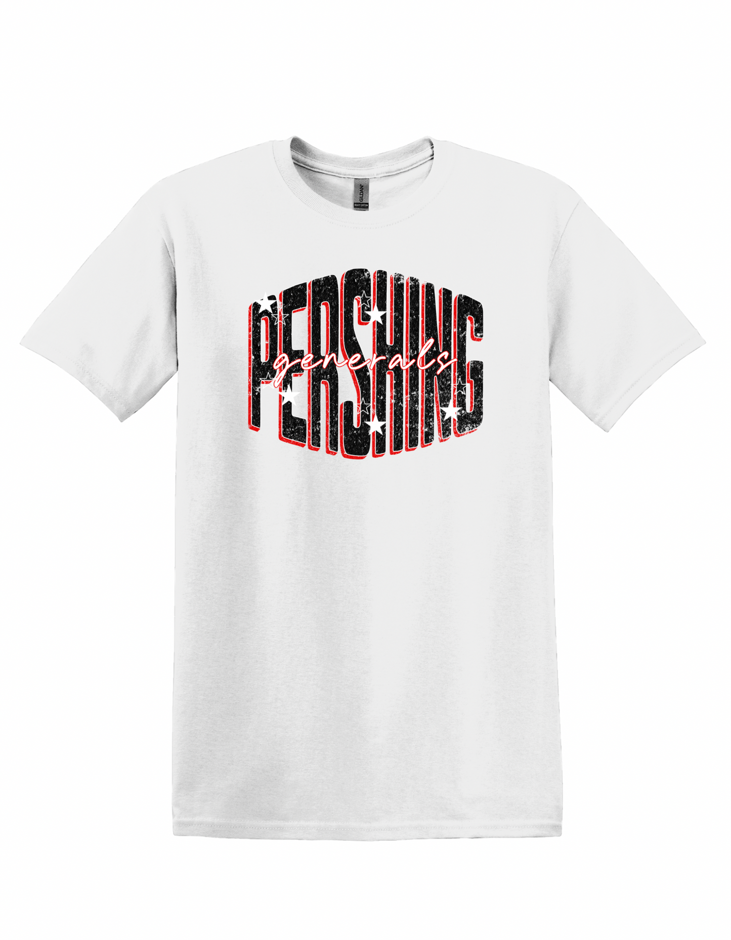 Pershing Generals - small stars- Adult T-shirt