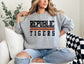 Republic Tigers - Distressed Stripes Black Font /Orange