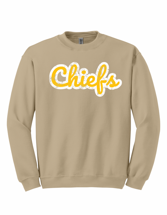 Chiefs - Retro Distressed - Gold