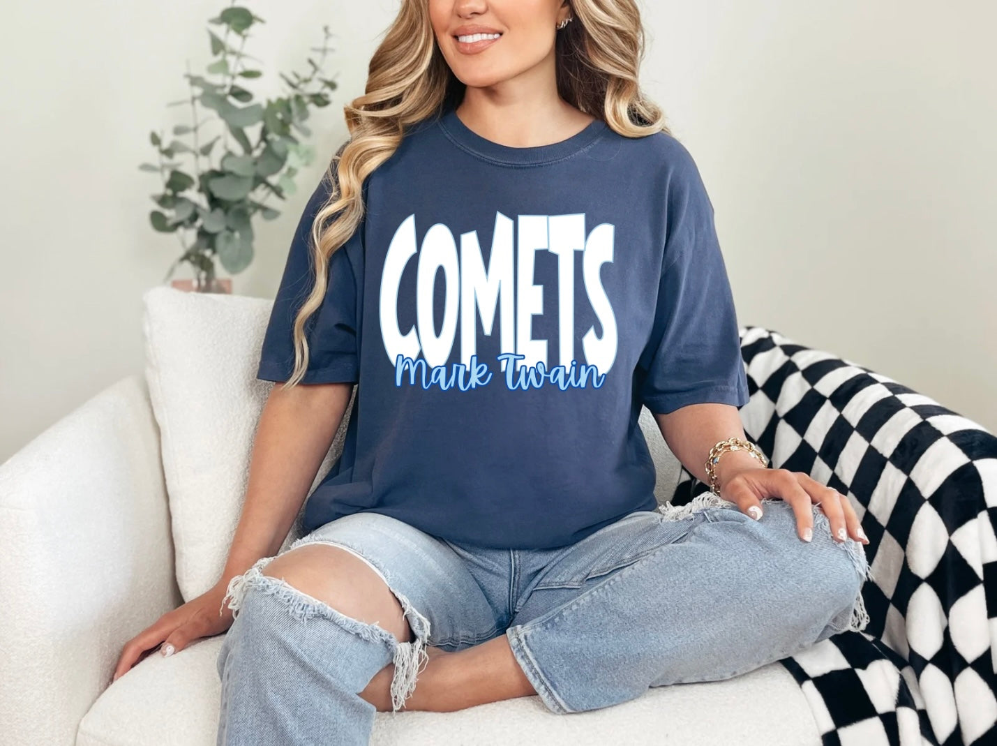 Mark Twain Comets - Large Whimsy Font