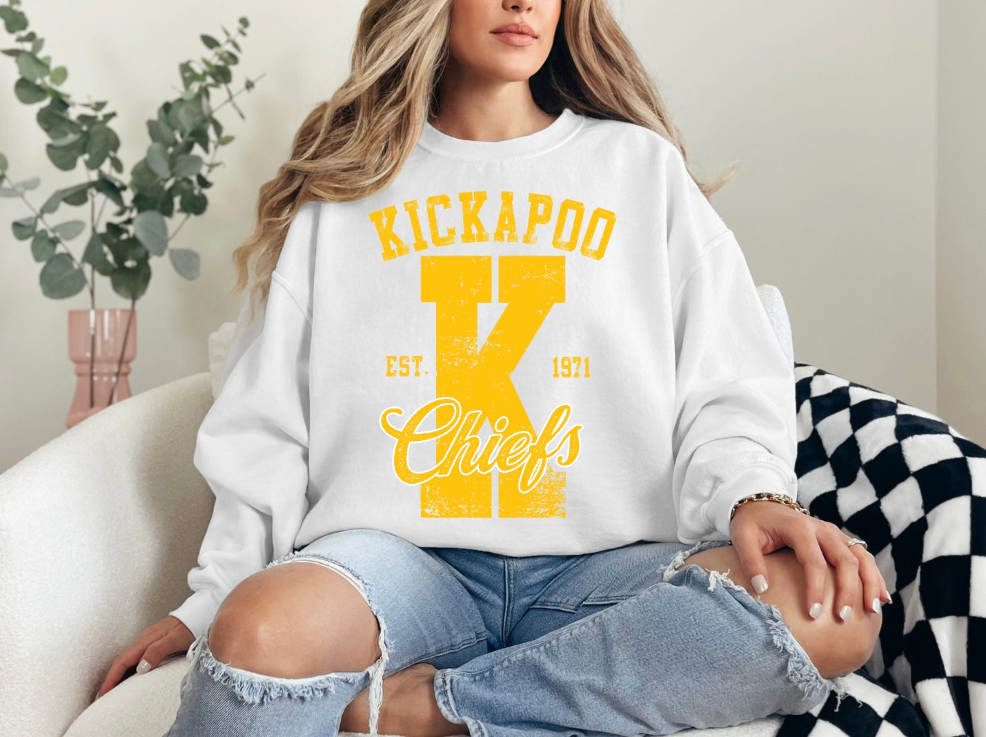 Kickapoo Chiefs - Large K 1971 - Gold