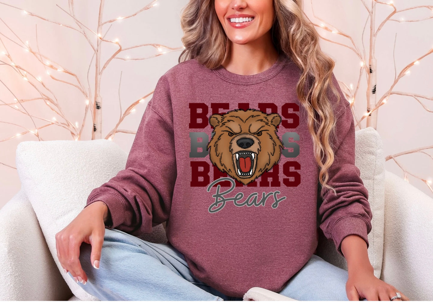 Bears Stacked Mascot