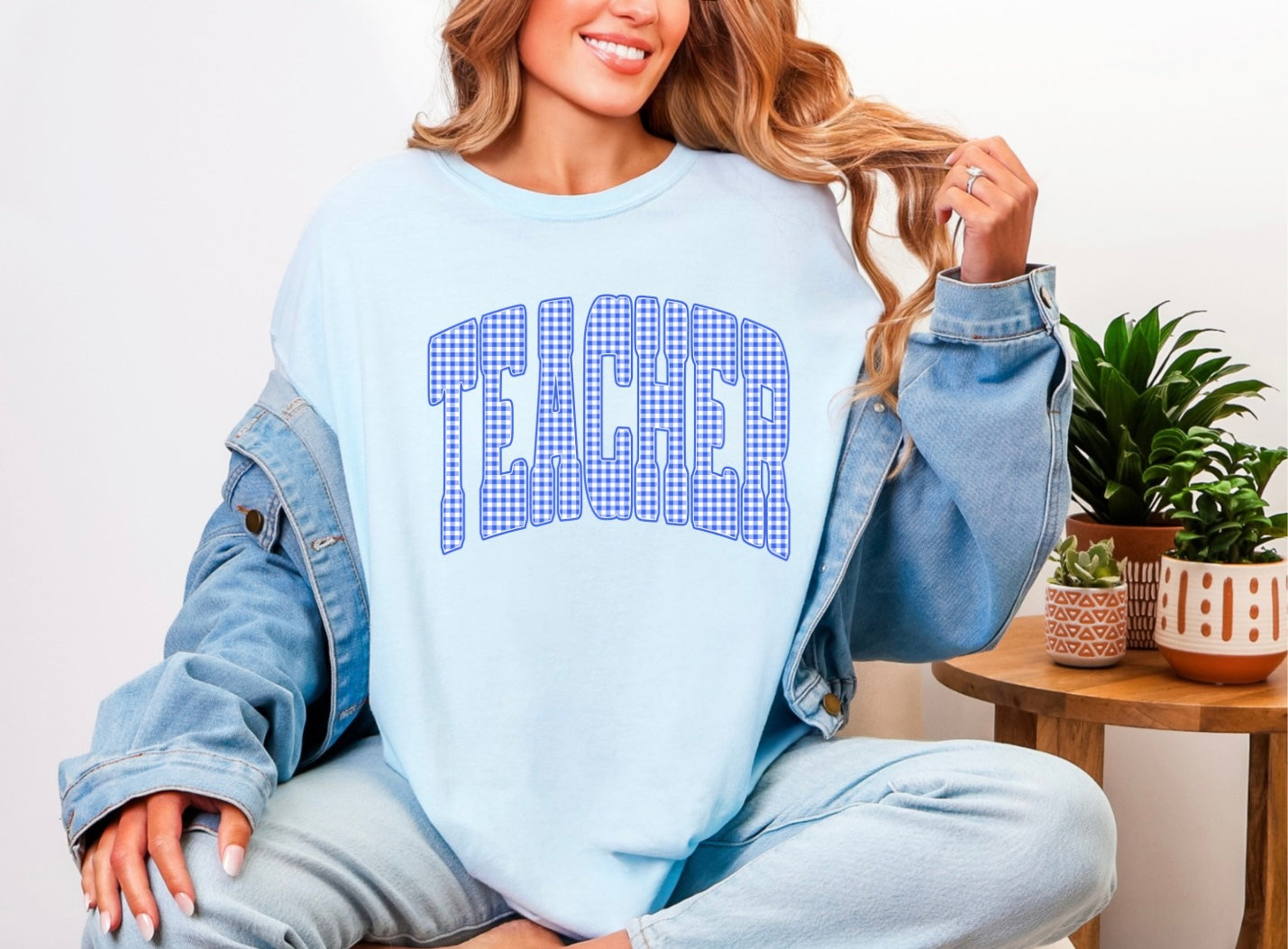 Blue Gingham - Teacher