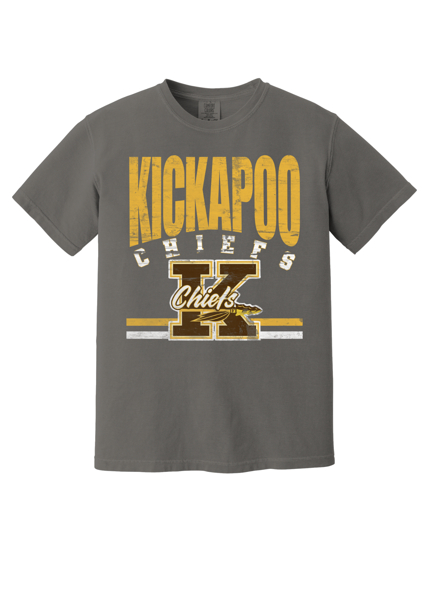 Kickapoo Merchandise Kickapoo Chiefs Big K Stripe – Happy Standard Apparel Co