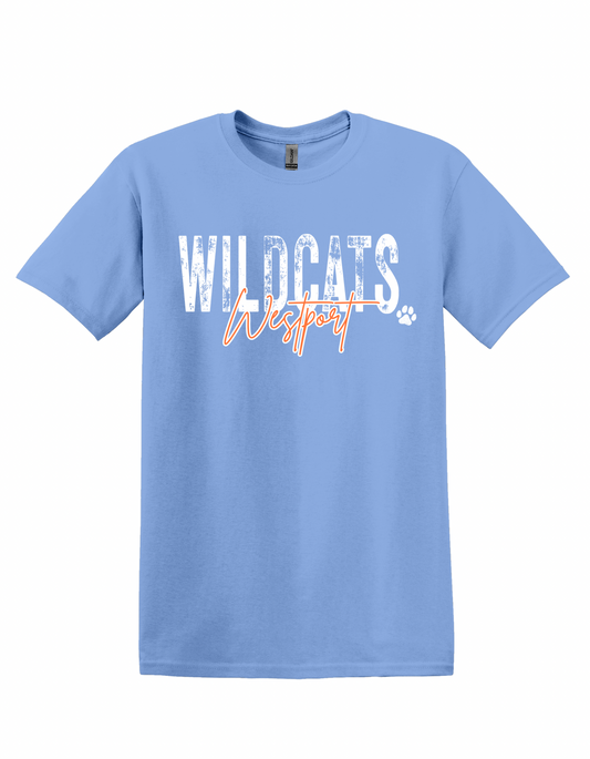 Westport Wildcats Distressed - Adult Tee