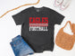 Eagles Football - Distressed Stripes