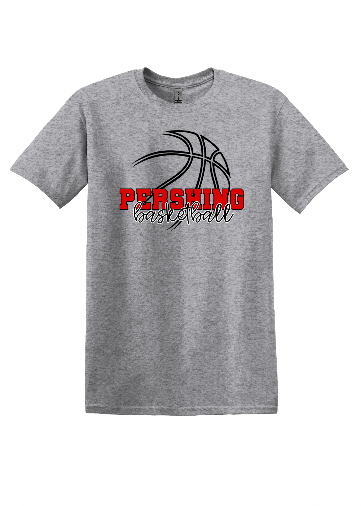 Pershing Basketball- Adult T-shirt