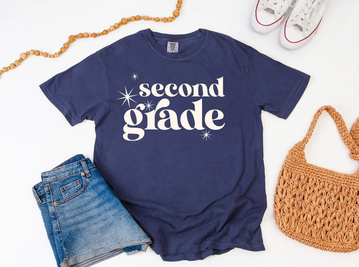 Retro Ivory Star - Second Grade