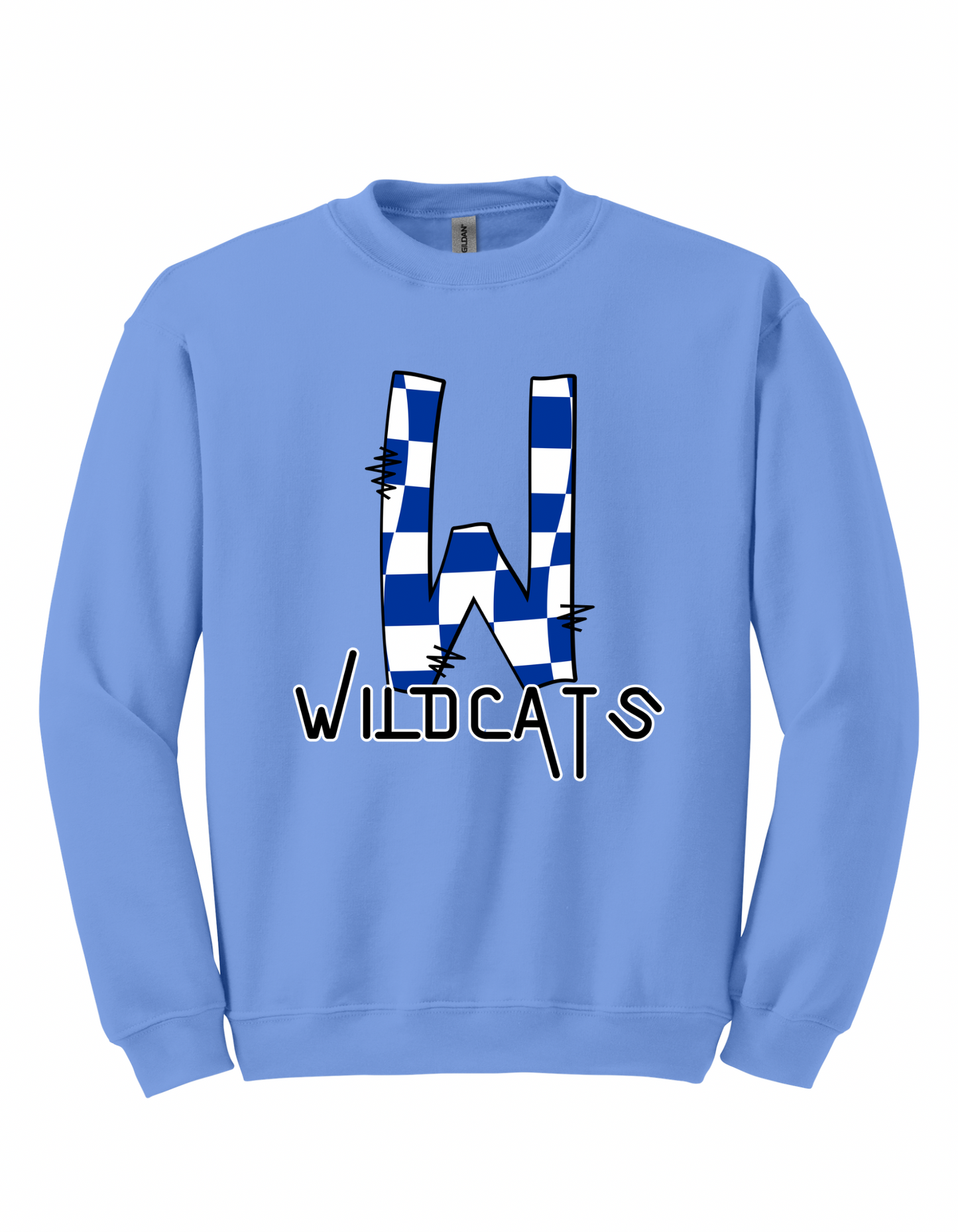 Checkered Wildcats W - YOUTH Sweatshirts