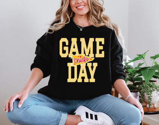 Game Day - Yellow Gingham KC
