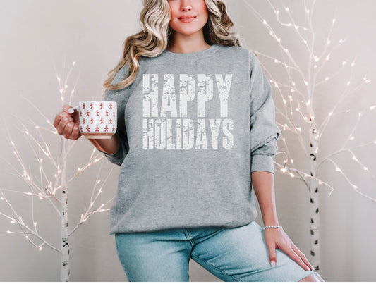 Happy Holidays - Distressed