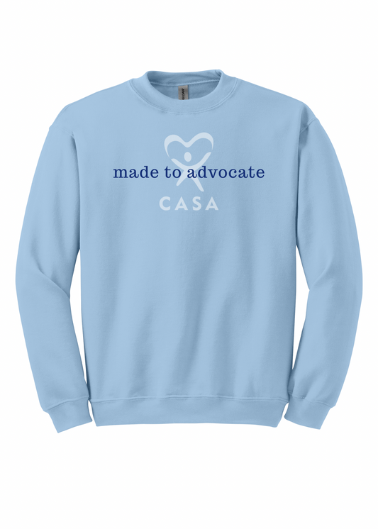 Made to advocate - blue font