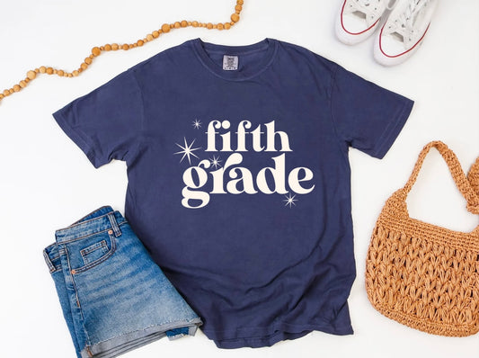 Retro Ivory Star - Fifth Grade