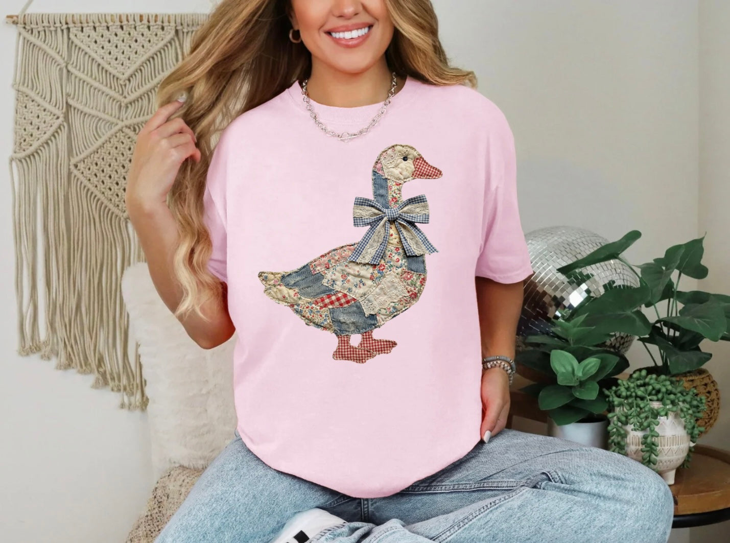 Quilted Duck w/ Bow