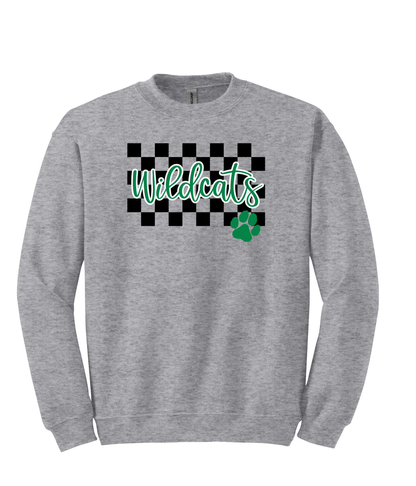 Wilder- Wildcats Checker w/ Paw - Adult