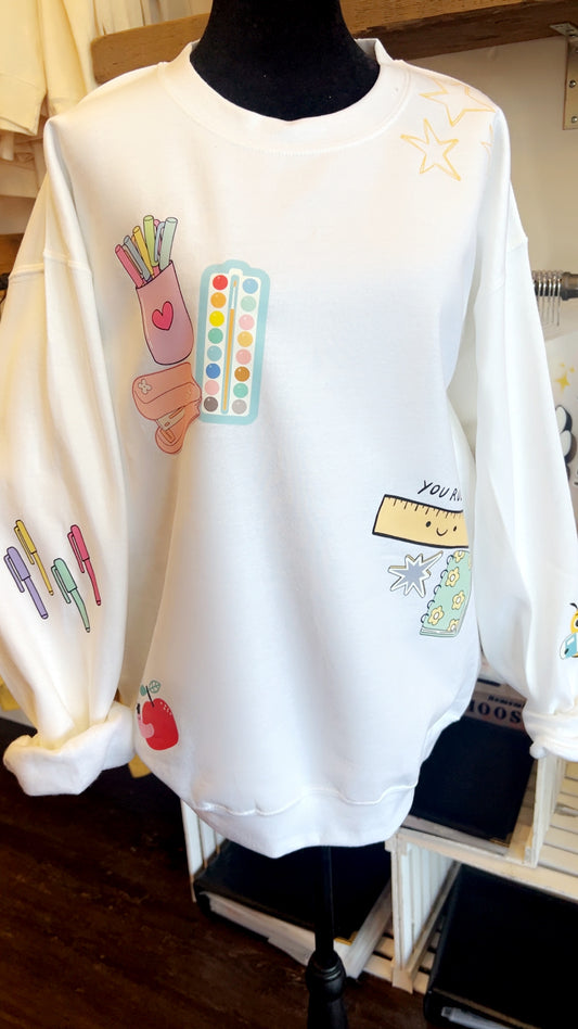 School Doodle Sweatshirt