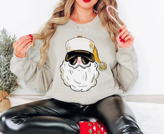 Gold Santa with Sunnies