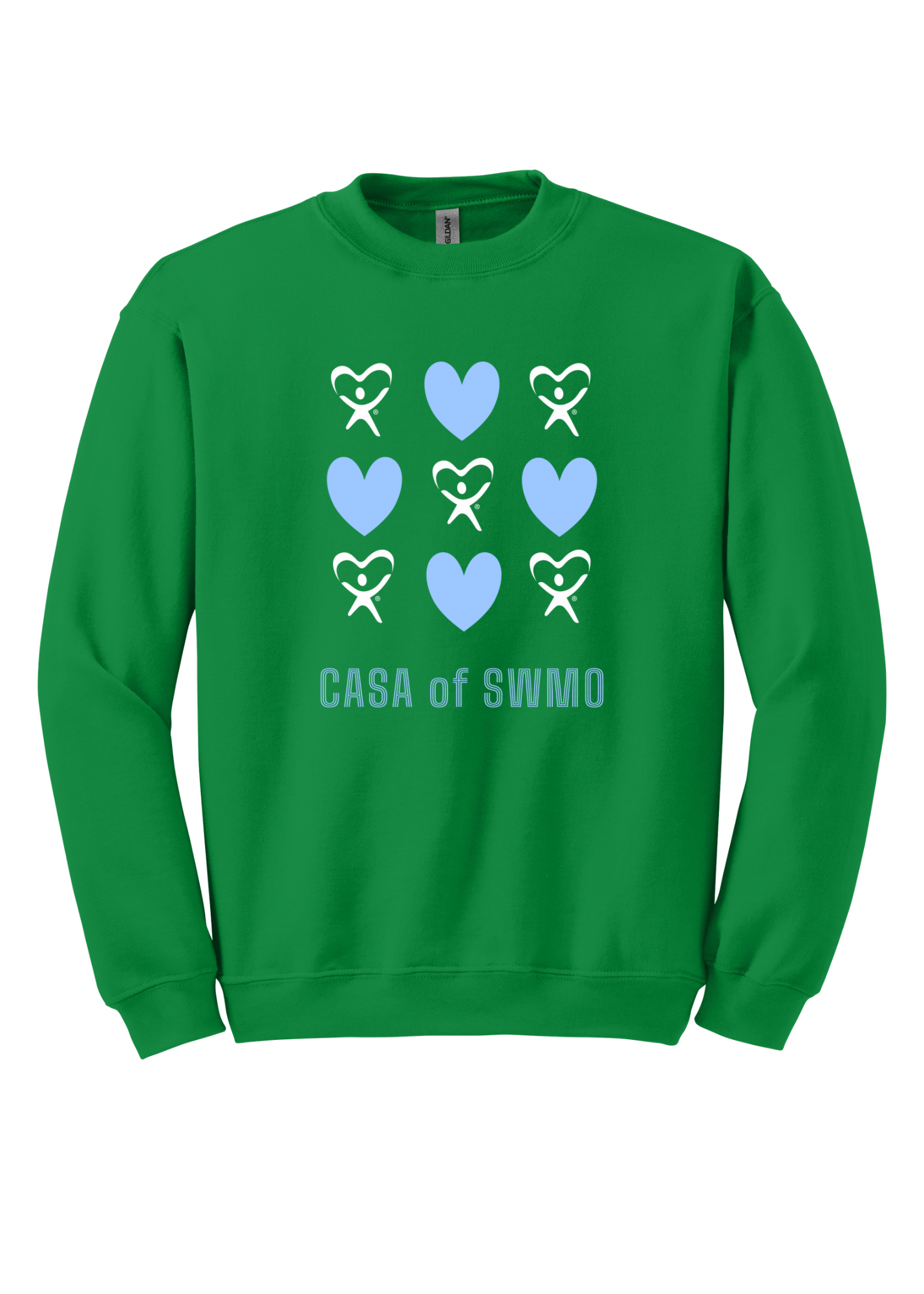 CASA of SWMO - blue hearts