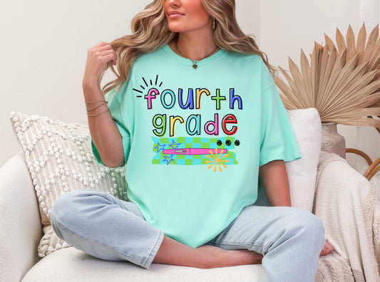 Fourth Grade Colorful Burst