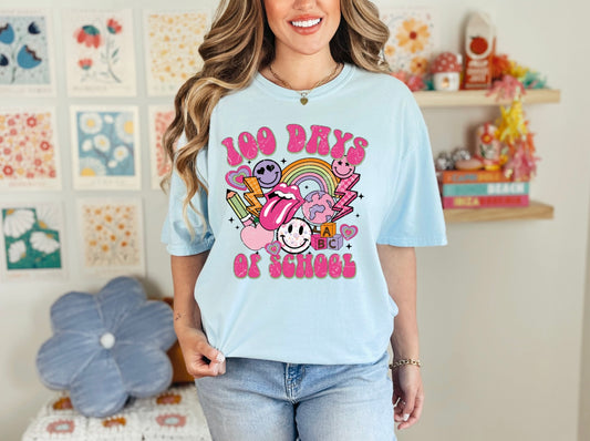 100 Days of School Smiley Bolt Collage