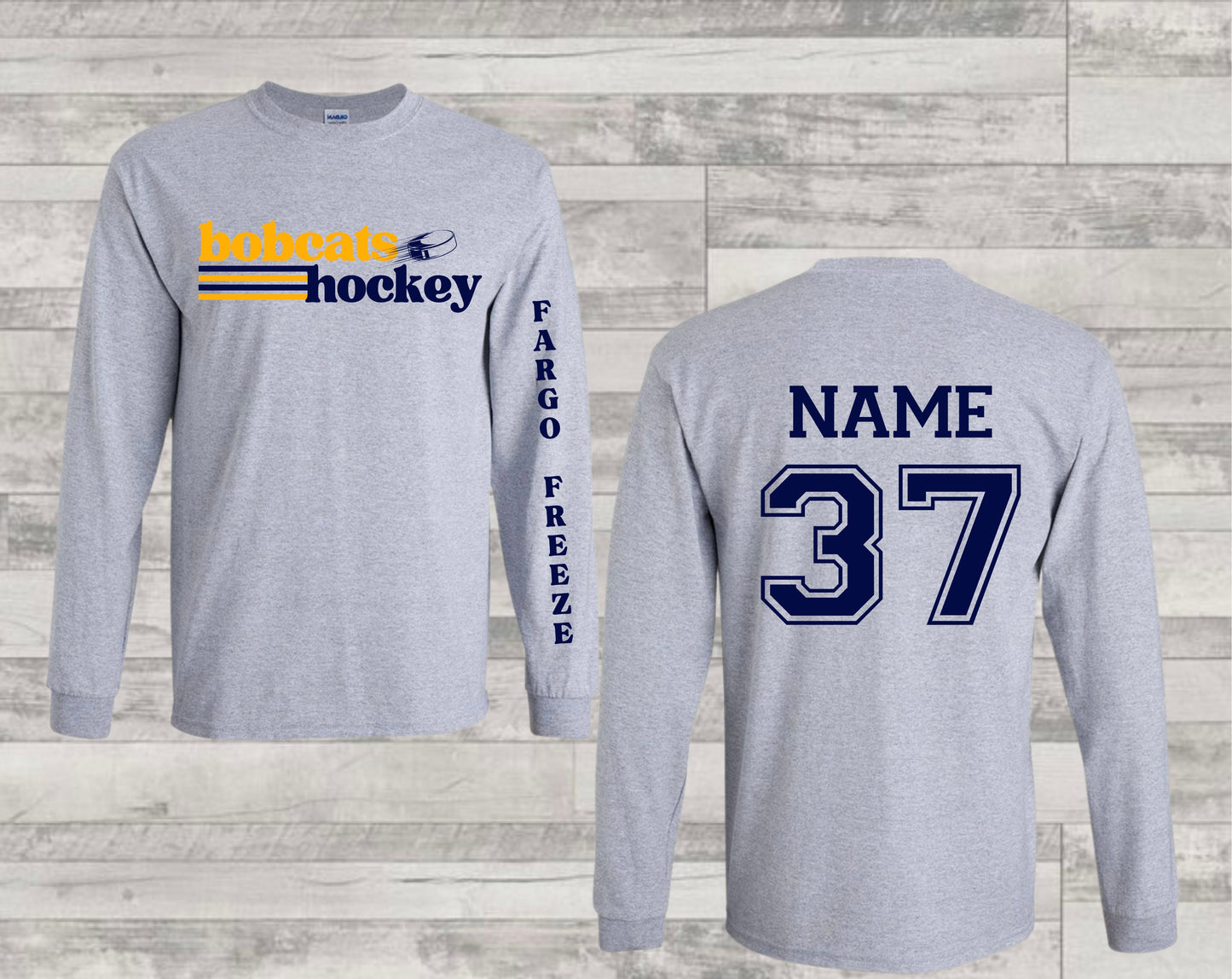 Bobcats Hockey - Custom Long Sleeve Tee