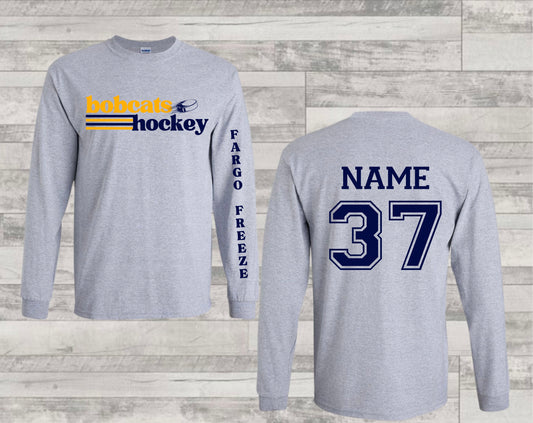 Bobcats Hockey - Custom Long Sleeve Tee