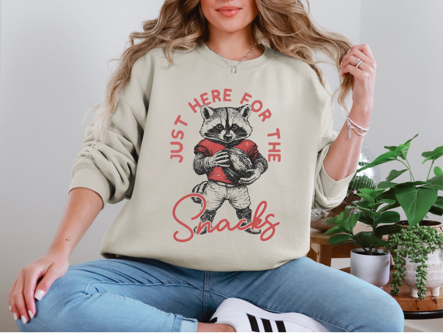 Just Here For The Snacks Raccoon