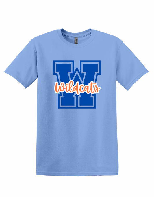 Wildcats W w/ orange - YOUTH Tee