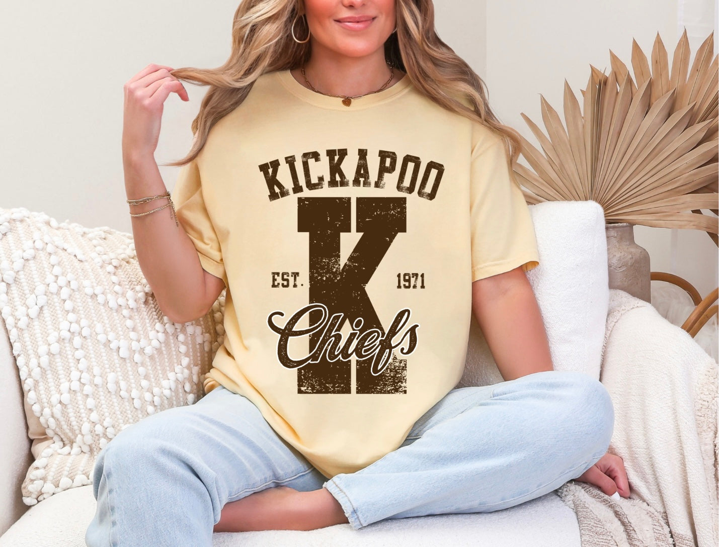 Kickapoo Chiefs - Large K 1971 - Brown