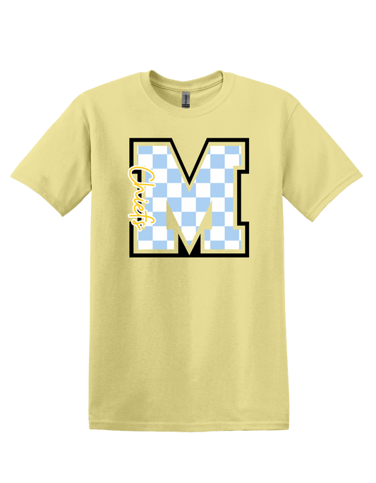 Checkered M - Blue/White