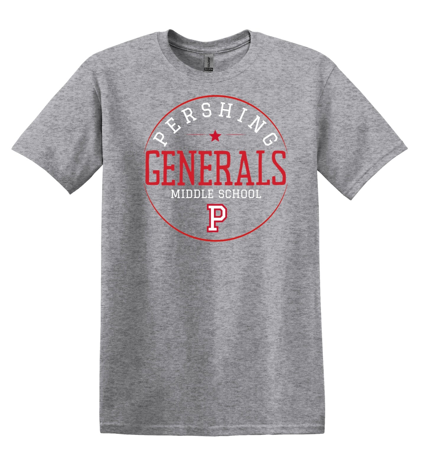 Pershing Generals Round - Adult T-shirt