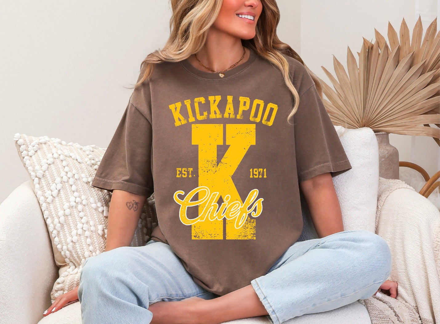 Kickapoo Chiefs - Large K 1971 - Gold