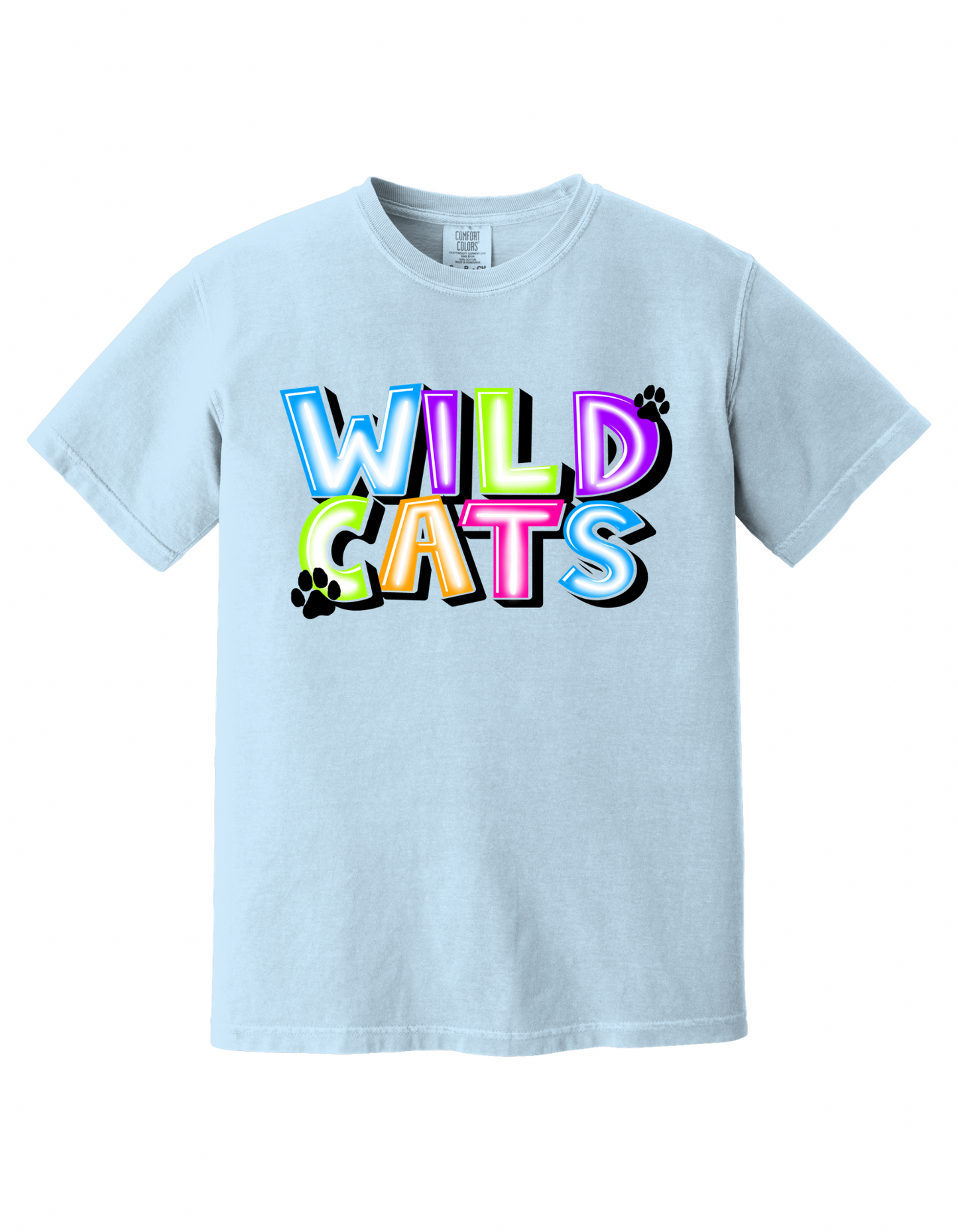 Wildcats - Multi Color - Adult Tee