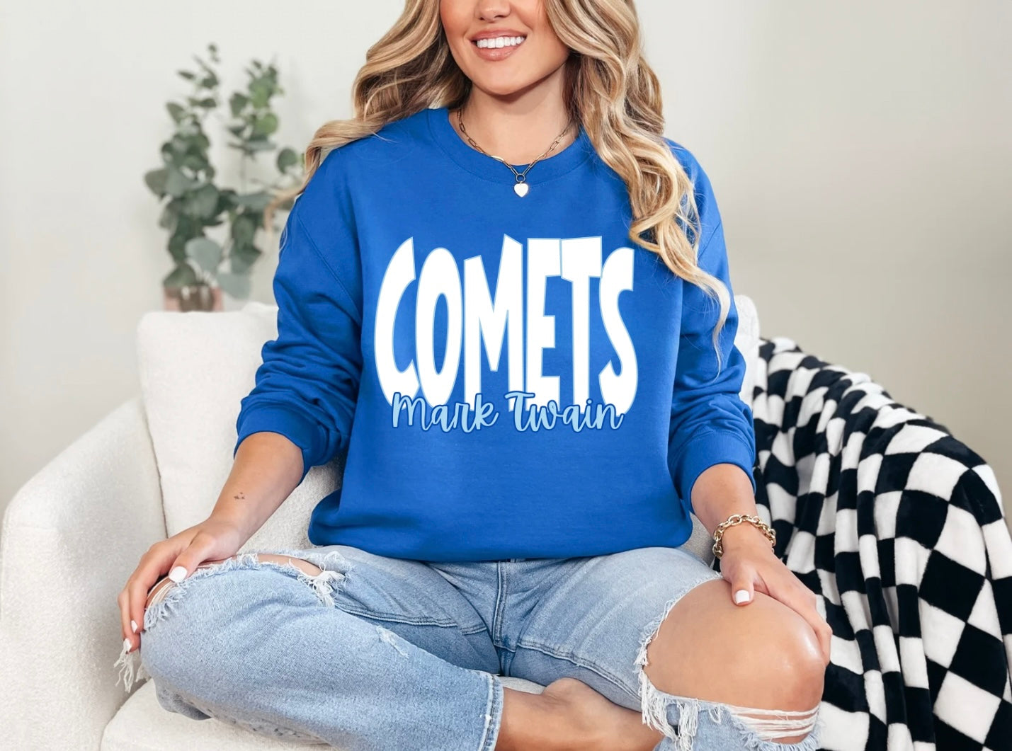 Mark Twain Comets - Large Whimsy Font