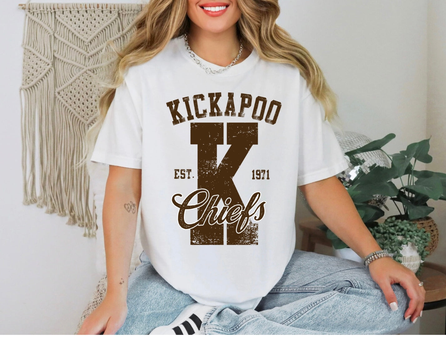 Kickapoo Chiefs - Large K 1971 - Brown