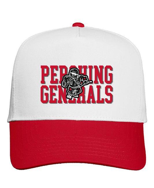Pershing Generals Red Font Hat