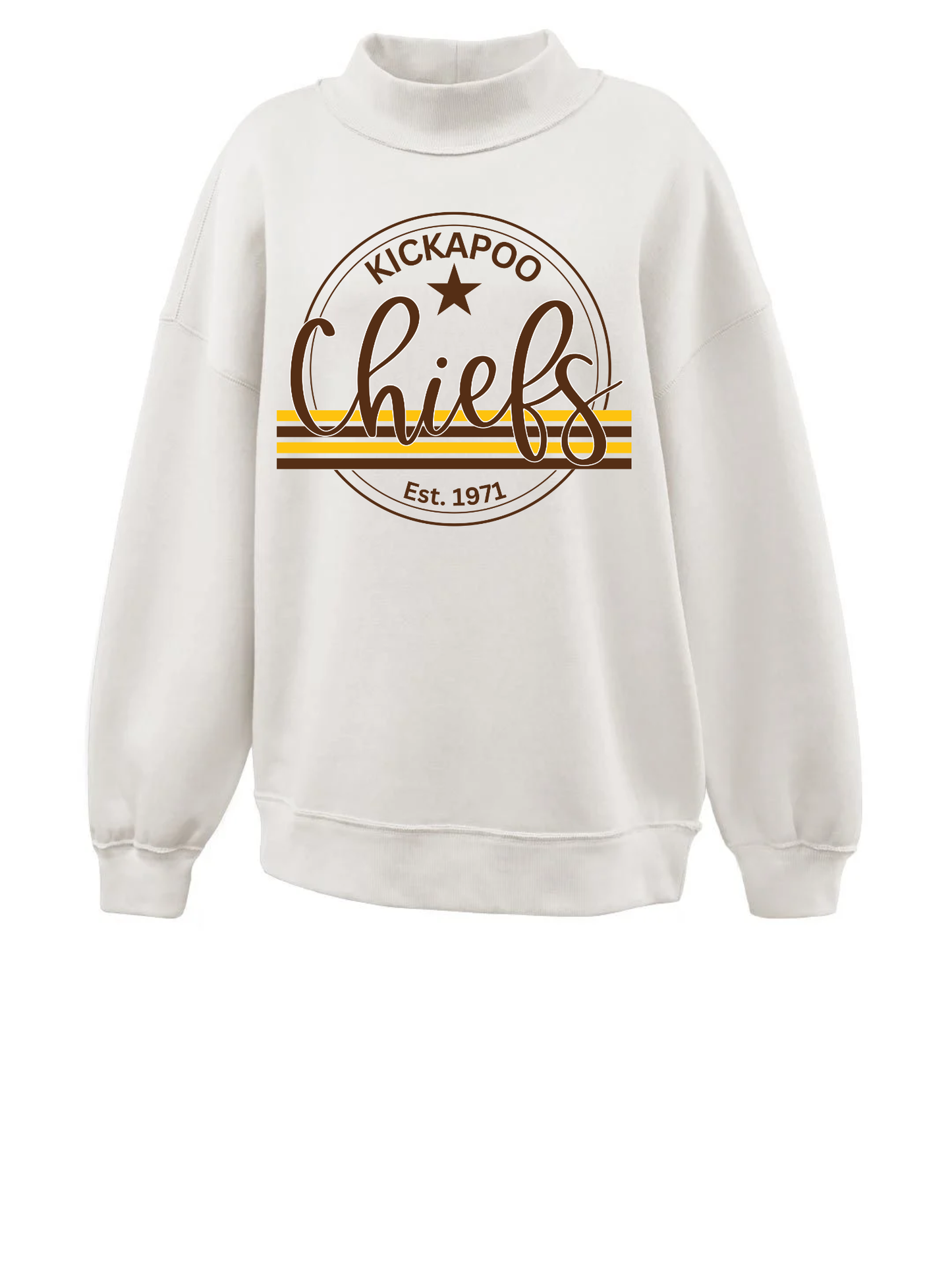 Chiefs Round Est 1971 Mockneck