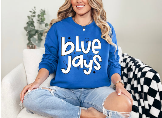 Blue Jays - Lg Font w/stars