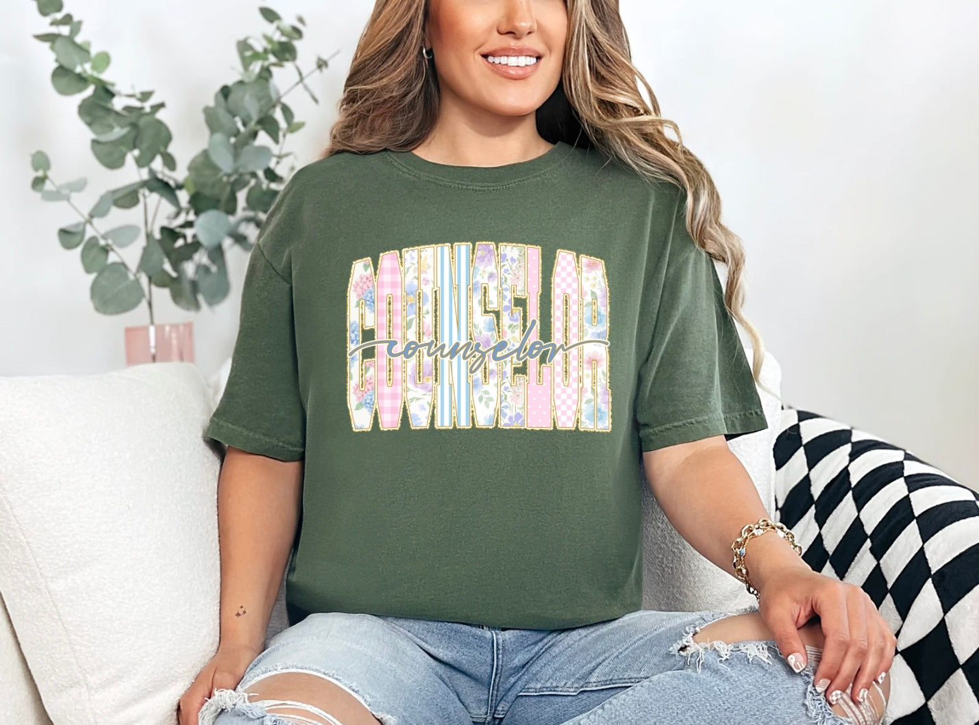 Floral Stripe - Counselor