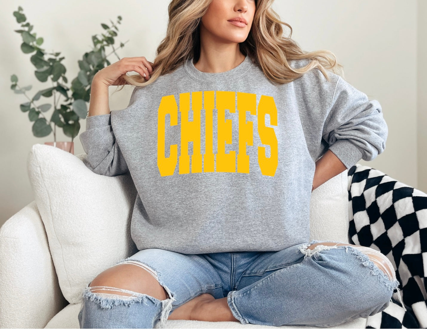 Chiefs - Large Font Gold